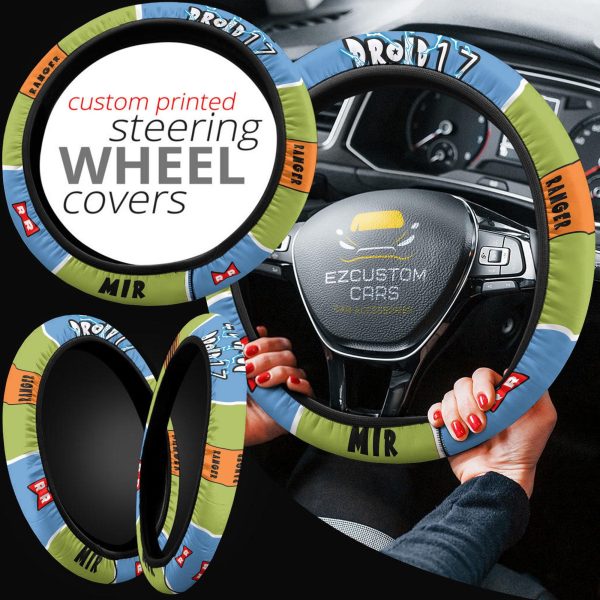 android 17 anime steering wheel cover custom dragon ball anime car accessories vzmen