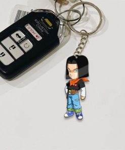 android 17 keychains custom dragon ball anime car accessories 9b2wz
