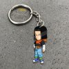 Android 17 Keychains Custom Dragon Ball Anime Car Accessories