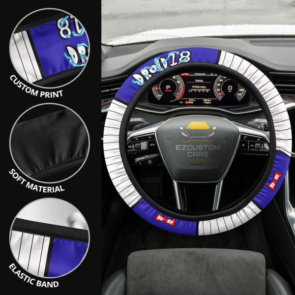 Android 18 Anime Steering Wheel Cover Custom Dragon Ball Anime Car Accessories