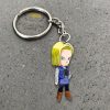 Android 18 Keychains Custom Dragon Ball Anime Car Accessories
