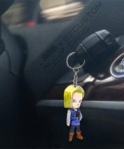 android 18 keychains custom dragon ball anime car accessories mvs0m