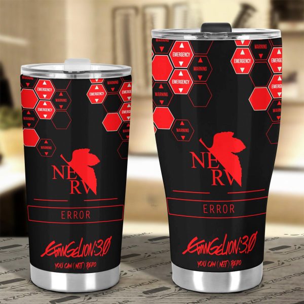 angel impact car tumbler cup custom neon genesis evangelion anime car accessories oyxjt