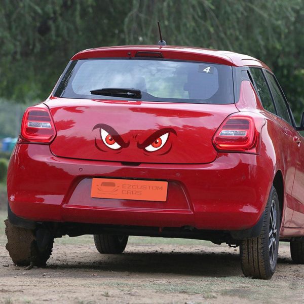 Angry Cartoon Eyes Car Sticker Custom Car Accessories Angry Cartoon Eyes Car Sticker Custom Car Accessories