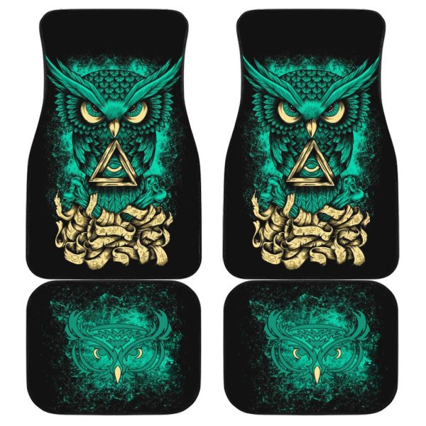 Angry Owl Car Floor Mats Custom Owl Car Accessories