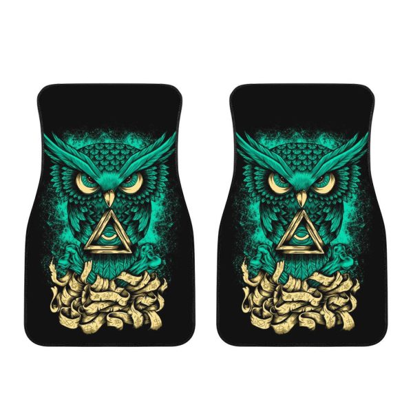 Angry Owl Car Floor Mats Custom Owl Car Accessories