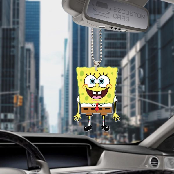 anime car accessories spongebob squarepants car ornament christmas gift j8nvu