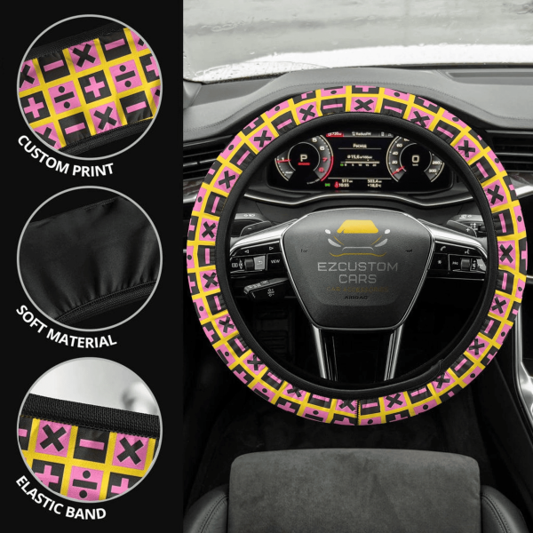 Jojo Bizarre Adventure Patterns Anime Steering Wheel Cover Custom Jojo Bizzare Adventure Anime Car Accessories