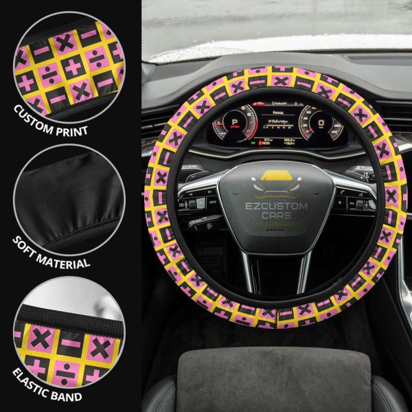 Anime Steering Wheel Cover Custom Jojo Bizzare Adventure Anime Car Accessories Patterns