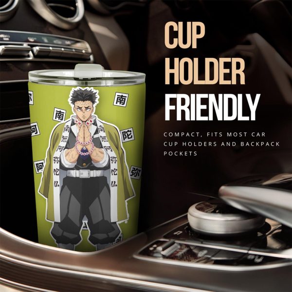 Anime Tumbler Mug Demon Slayer Cups Gyomei Himejima Car Accessories