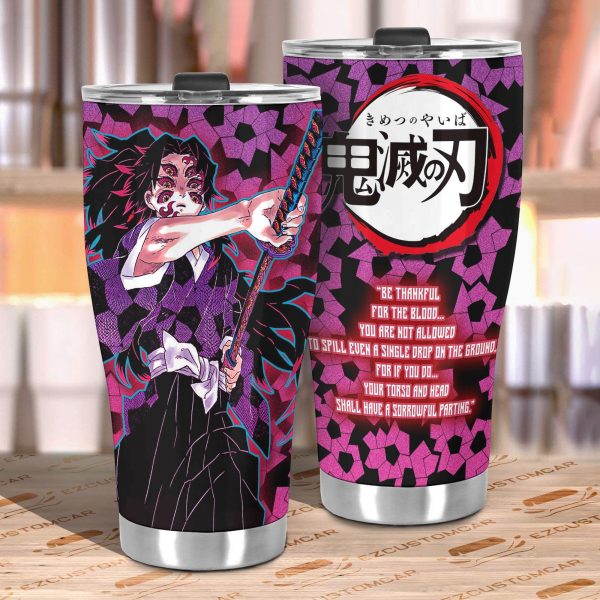 anime tumbler mug demon slayer cups kokushibo car accessories vtcla