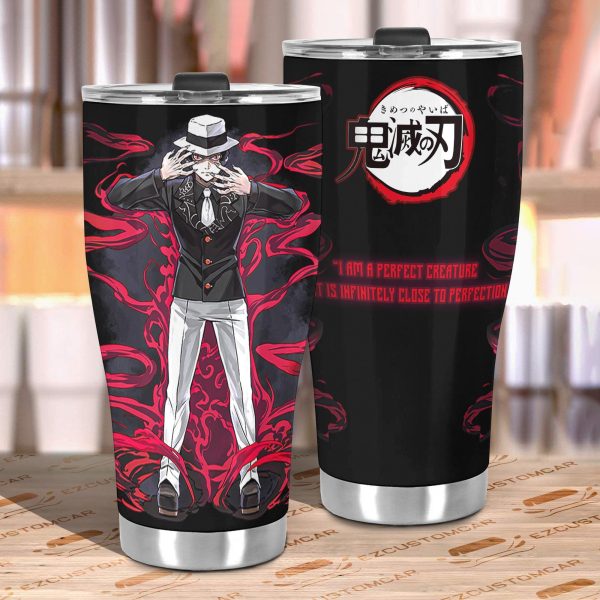 anime tumbler mug demon slayer cups muzan kibutsuji car accessories v43hj