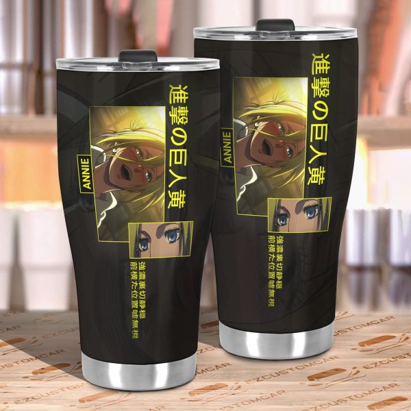 annie leonhart car tumbler cup attack on titan ssvoe