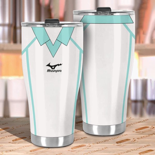 aoba johsai high stainless steel tumbler custom haikyuu anime car accessories lzz3e