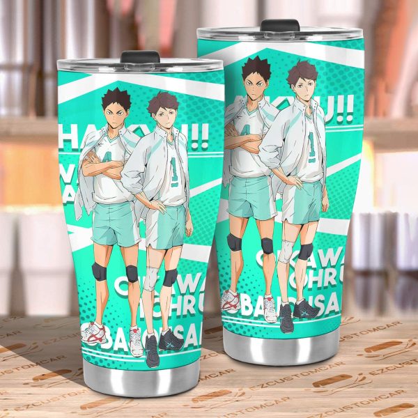aobajohsai car tumbler cup custom haikyuu anime car accessories y4yhs