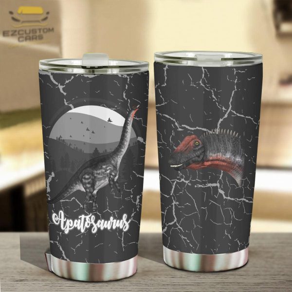 apatosaurus car tumbler cup custom dinosaur car accessories livqz