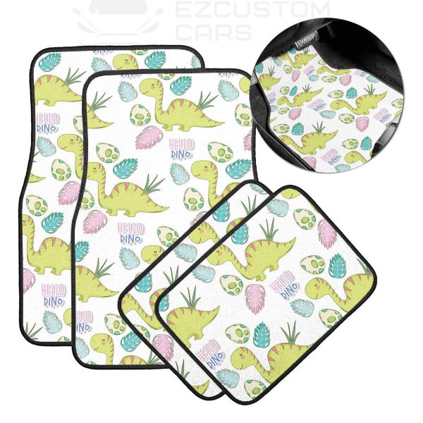 Apatosaurus Pattern Car Floor Mats Custom Dinosaur Car Accessories