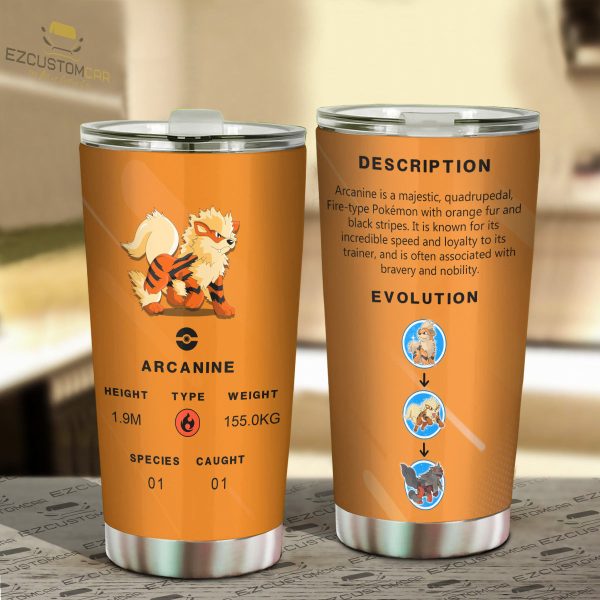 Arcanine Travel Mug – Gift Idea for Pokemon fans