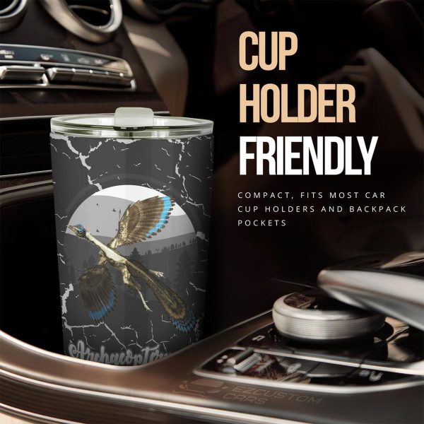 archaeopteryx car accessories custom dinosaur car tumbler cup nqhcn