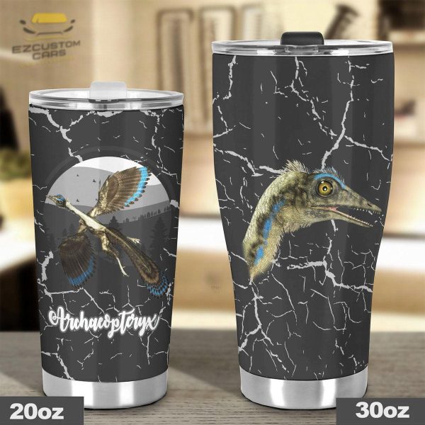 archaeopteryx car accessories custom dinosaur car tumbler cup tk4xj