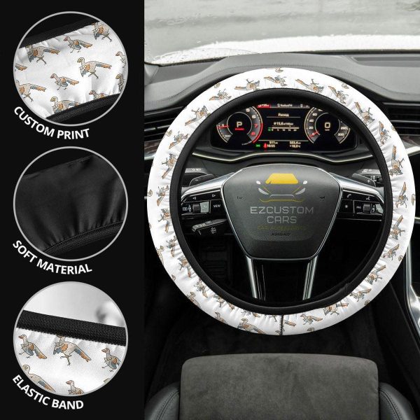 archaeopteryx pattern car accessories custom dinosaur anime steering wheel cover i9t8d
