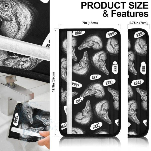 archaeopteryx seat belt covers dinosaur car accessories f829f