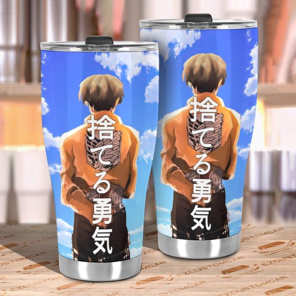 armin arlert car tumbler cup attack on titan p6f8h