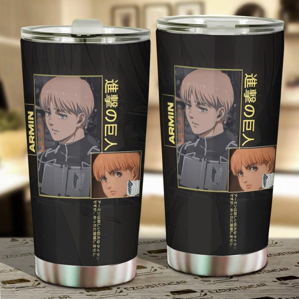 Armin Arlert Car Tumbler Cup Attack on Titan