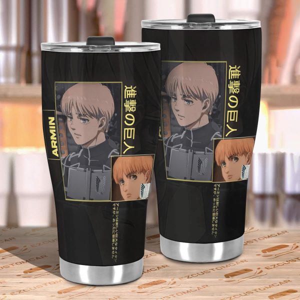 armin arlert car tumbler cup attack on titan wmqg0