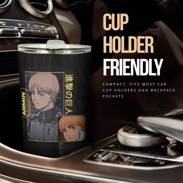 armin arlert car tumbler cup attack on titan zmo0p