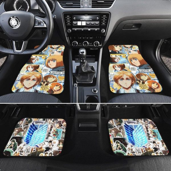 armin attack on titan car floor mats fan gift vlw3h