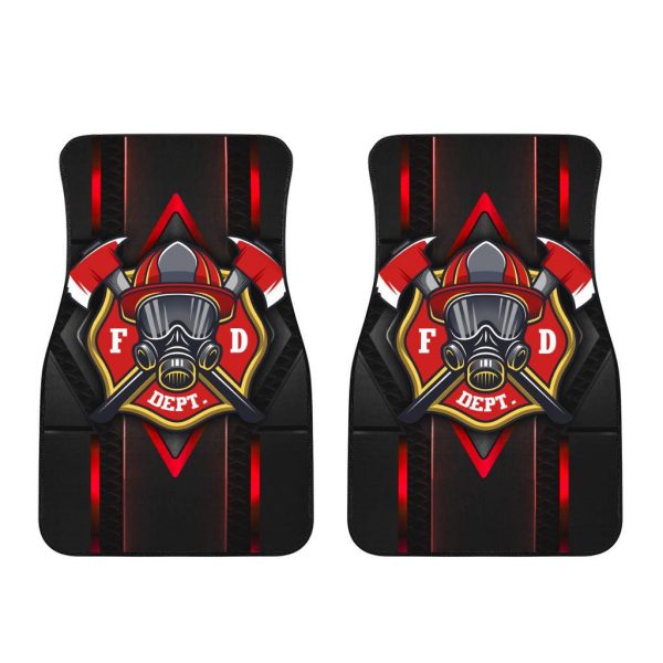 Army Car Accessories Custom Car Floor Mats US Firefighter