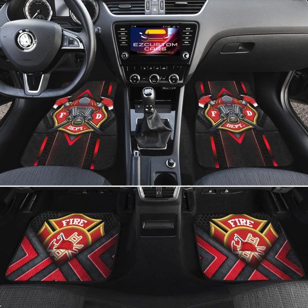 army car accessories custom car floor mats us firefighter g9lgf