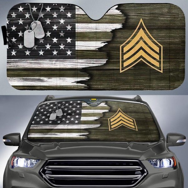 Army Flag Rank Army Car Sun Shade Army Car Accessories