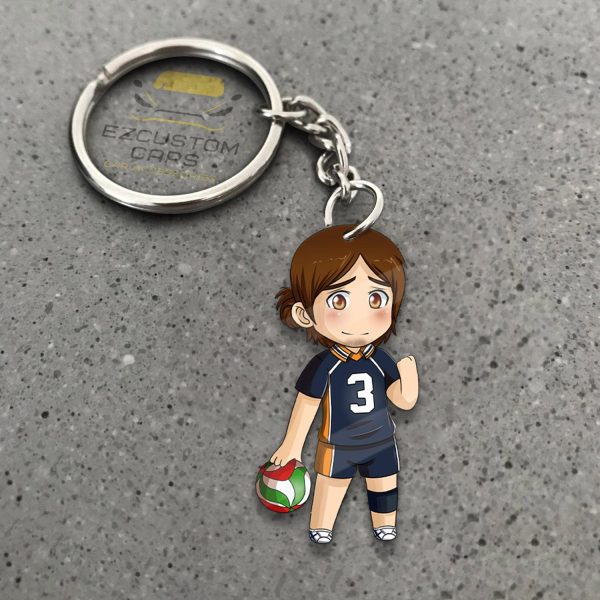 Asahi Azumane Keychains Custom Karasuno High Haikyuu Car Accessories