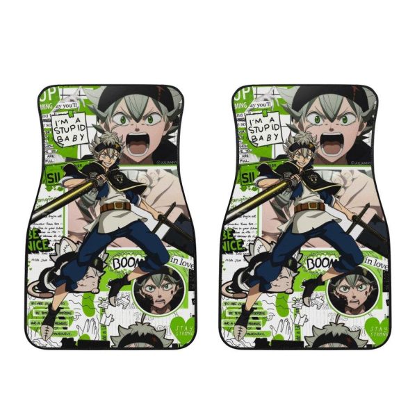 asta black clover car floor mats oweg7