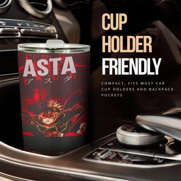 asta car tumbler cup custom black clover anime car accessories grrbi