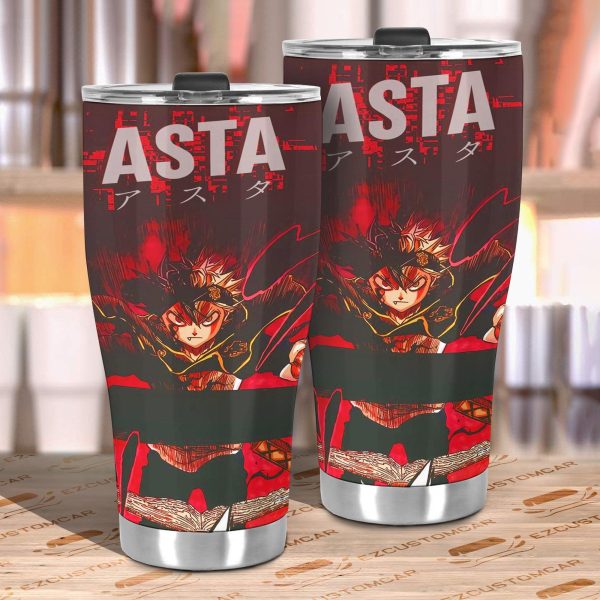 asta car tumbler cup custom black clover anime car accessories j5kuy