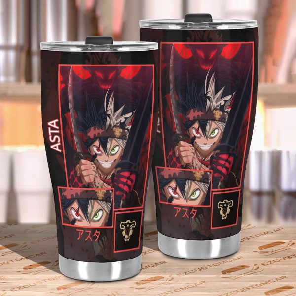asta car tumbler cup custom black clover anime car accessories pwo3h