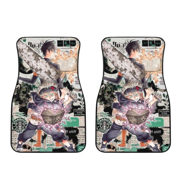 asta x zuno black clover car floor mats pz8ma