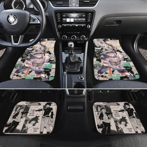 asta x zuno black clover car floor mats wuyko