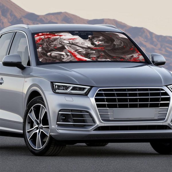 attack on titan anime car windshield sun shade xof5f
