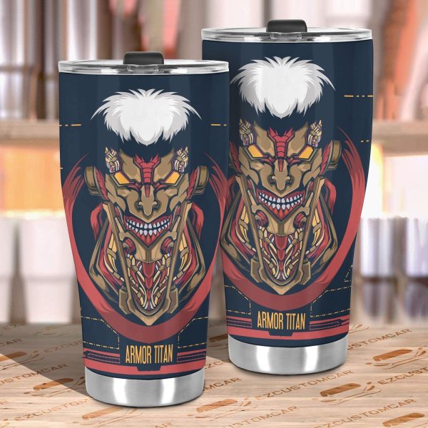 attack on titan armored titan car tumbler cup c9tiv