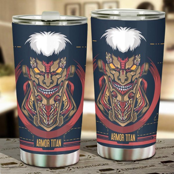 Attack on Titan Car Tumbler Cup Female Titan Mix Antique Artwork