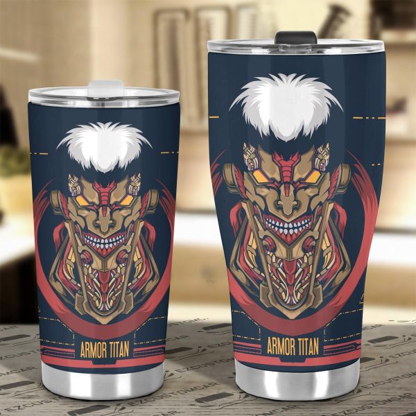 attack on titan armored titan car tumbler cup xbhmt