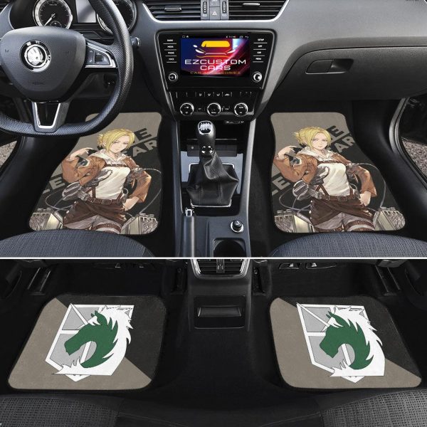 attack on titan car floor mats annie leonhart blfkq