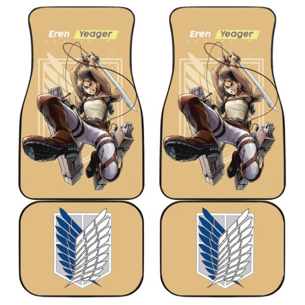 Eren Yeager Car Floor Mats Attack on Titan