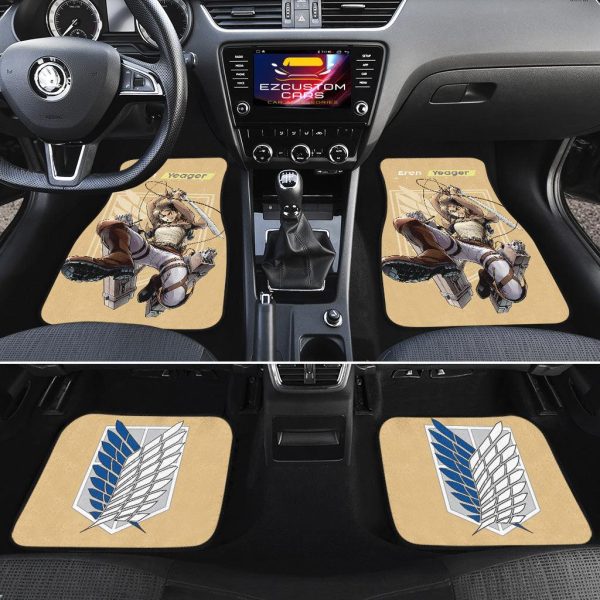 attack on titan car floor mats eren yeager aot xnqey