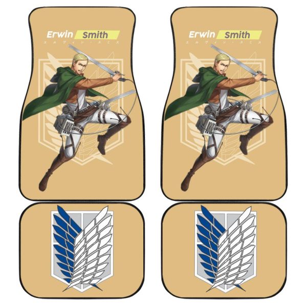 Erwin Smith Car Floor Mats Attack on Titan