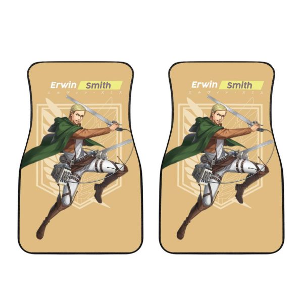 attack on titan car floor mats erwin smith aot cvhn3